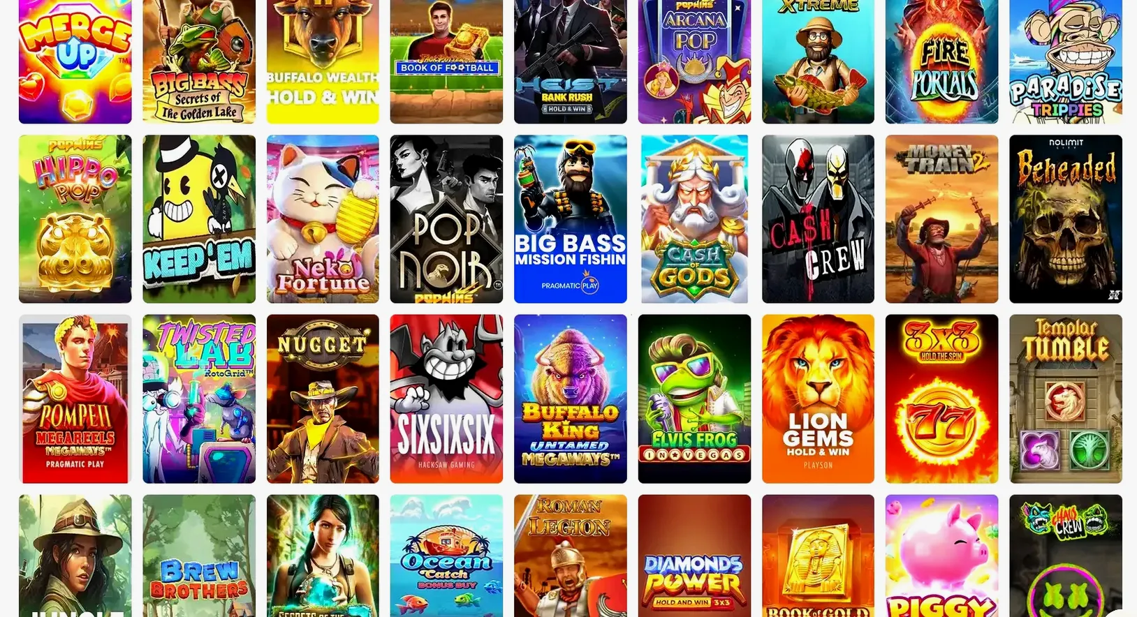 Vicibet Spieleauswahl